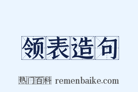 领表造句是什么意思的图片